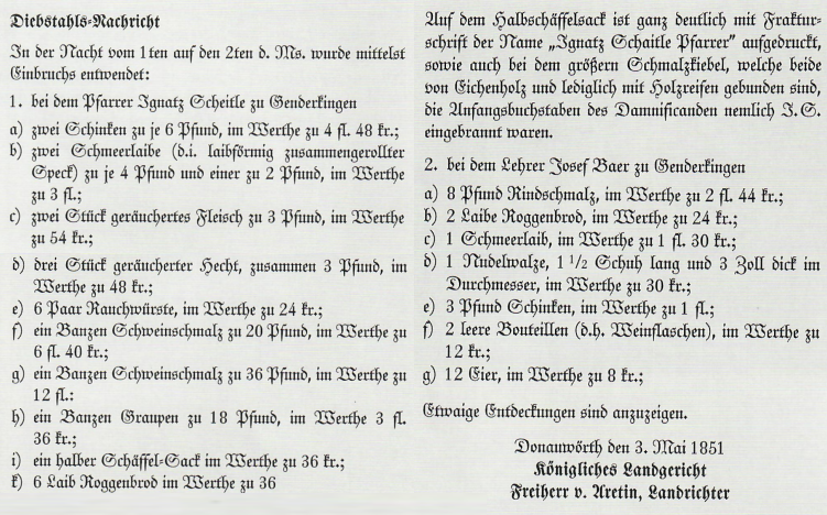 Wochen- und Anzeigeblatt 38/10.5.1851