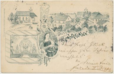 Postkarte aus dem Jahr 1897. Geschrieben von Franz Bieger