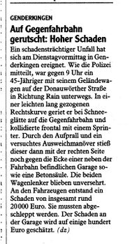 Donauwörther Zeitung 31.12.2014
