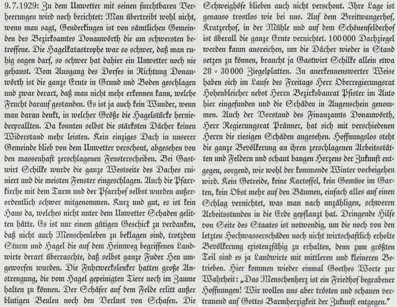 Donauwörther Anzeigenblatt 9.7.1929