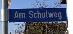 Straßenschild Am_Schulweg