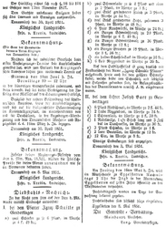 Zeitungsauschnitt Mai 1851 Diebstahl